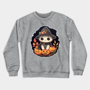 Halloween Kitten Crewneck Sweatshirt